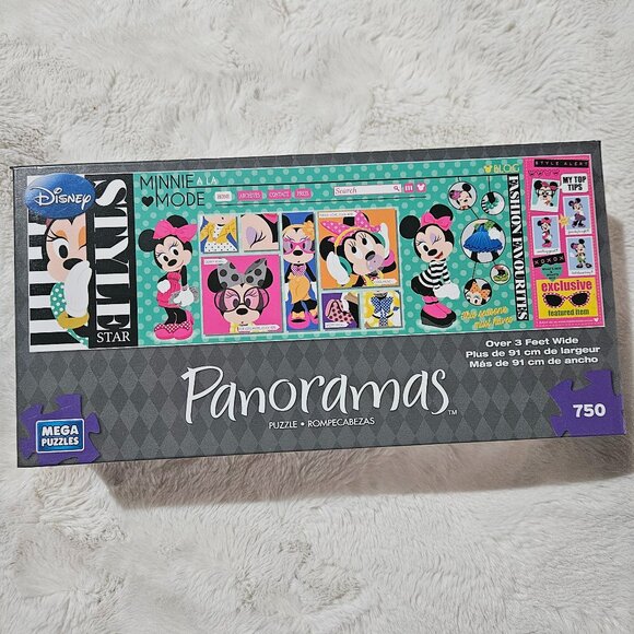 Disney Panoramas Minnie Mouse A La Mode Puzzle - 750 pc - Picture 1 of 1
